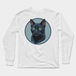 Russian Blue cat Long Sleeve T-Shirt